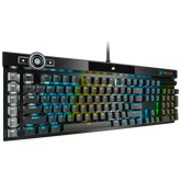 K100 RGB Optical-Mechanical Gaming Keyboard — CORSAIR OPX Switch — Black
